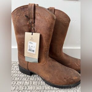 Ariat Womens Heritage Roper Distressed Brown Work & Safety Boots Size 7.5 Medium